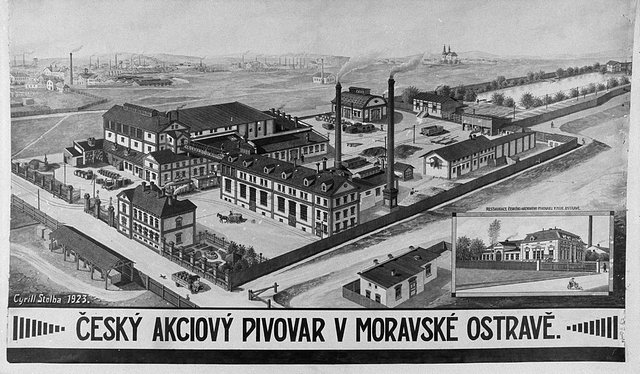 Pivovar Ostravar v roce 1923